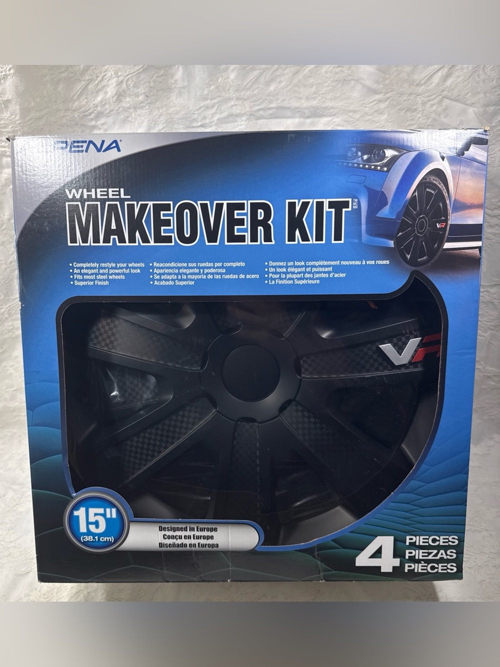 NIB Alpena VR Carbon Vehicle Wheel Cover European Designed Rim 15” NEW Set of 4